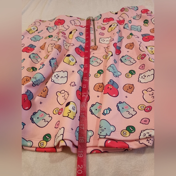 BT21 Jelly Candy Zipper Skater Style Skirt Women's Size 2X - Picture 7 of 11